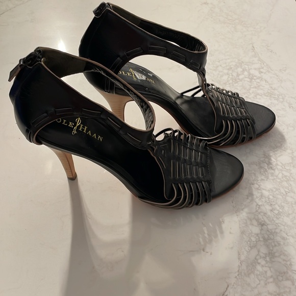 Cole Haan Nike Air Cushioned Valencia black leather size 8 - Picture 5 of 6